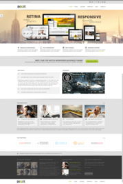 电子行业灰色网站设计页面展示